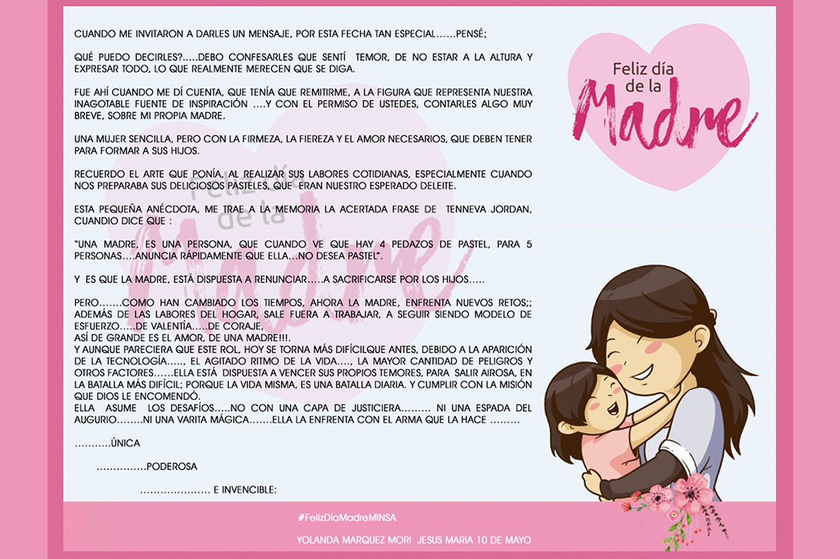 Celebración del día de la Madre 2018
